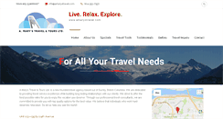 Desktop Screenshot of amarystravel.com